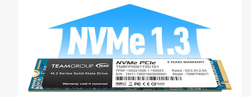 Mendukung Standar NVMe 1.3